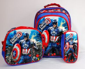 Bolso trio, con lonchera y cartuchera